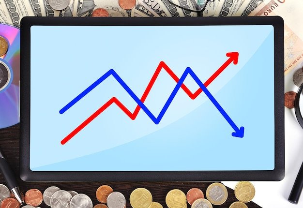 A graph illustrating the declining purchasing power of savings over time due to inflation. The graph should clearly show the erosion of value and the importance of strategic financial planning.
