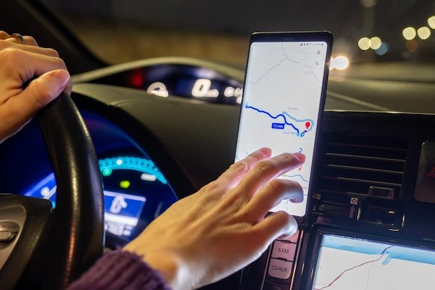 A dashboard interface of a ride-sharing application, highlighting fare prices, estimated arrival times, and a map showing available drivers, illustrating convenience and cost-effectiveness.