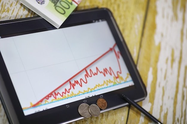 A graph showing the declining purchasing power of the dollar over time due to inflation.