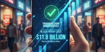Record Black Friday 2025 online sales hitting $11.8 billion, indicating strong consumer economy.