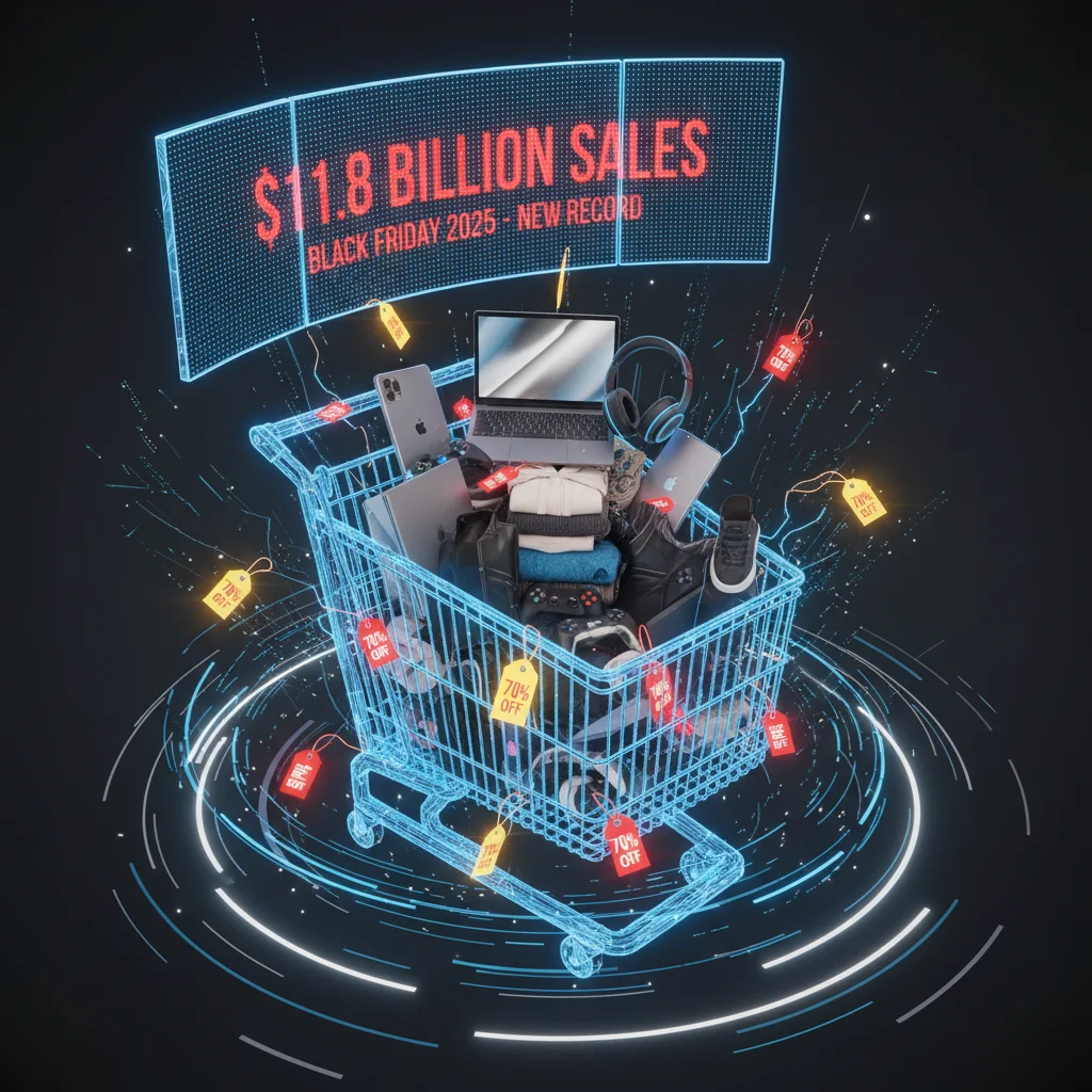 Black Friday 2025: Record $11.8B Online Spending Amidst Inflation Fears