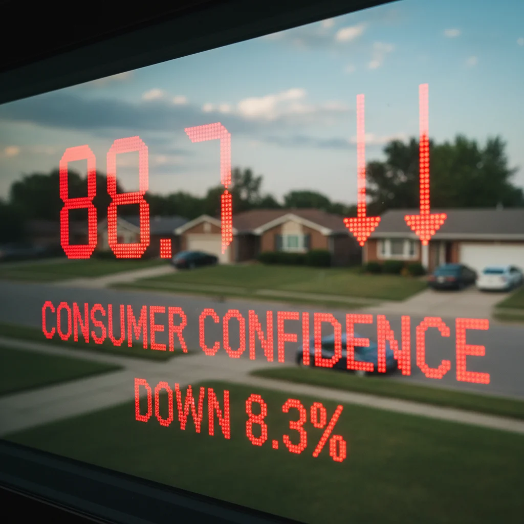 Consumer Confidence Falls to 88.7: Household Worry Analysis