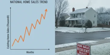 Analysis of existing home sales increase amid high interest rates, showing market resilience and regional cooling.