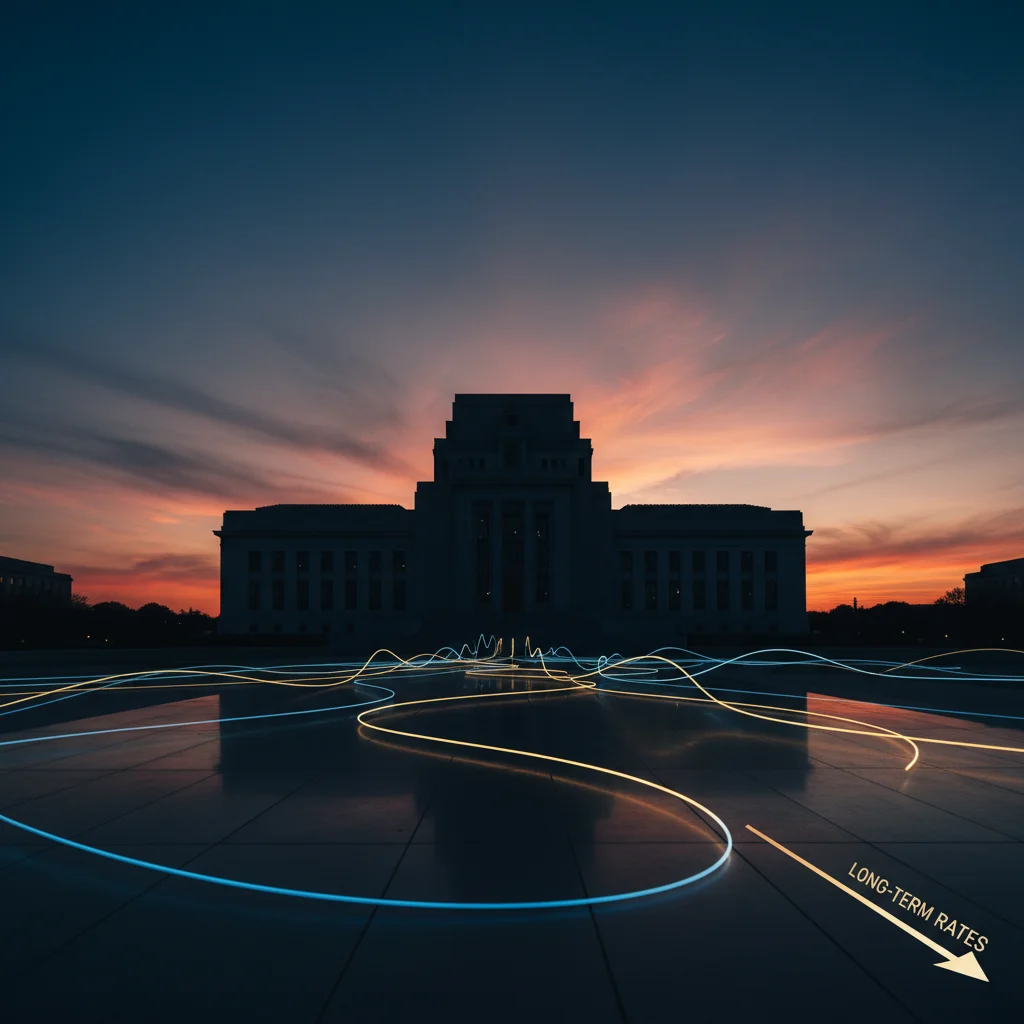 Federal Reserve building symbolizing US monetary policy influence on mortgage rates.