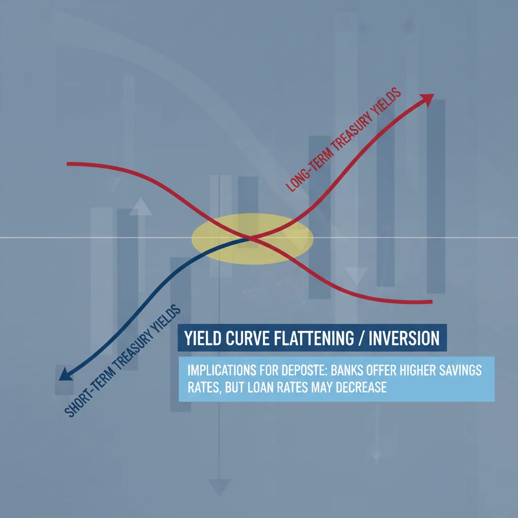 Inverted yield curve graphic illustrating bond market signals for future rate cuts