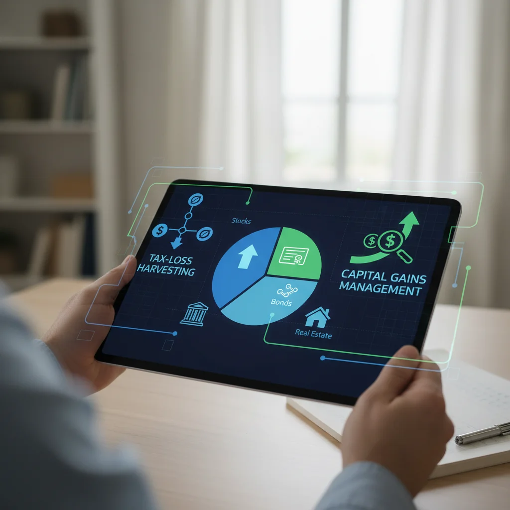 Managing investment portfolio for tax-loss harvesting and capital gains optimization.