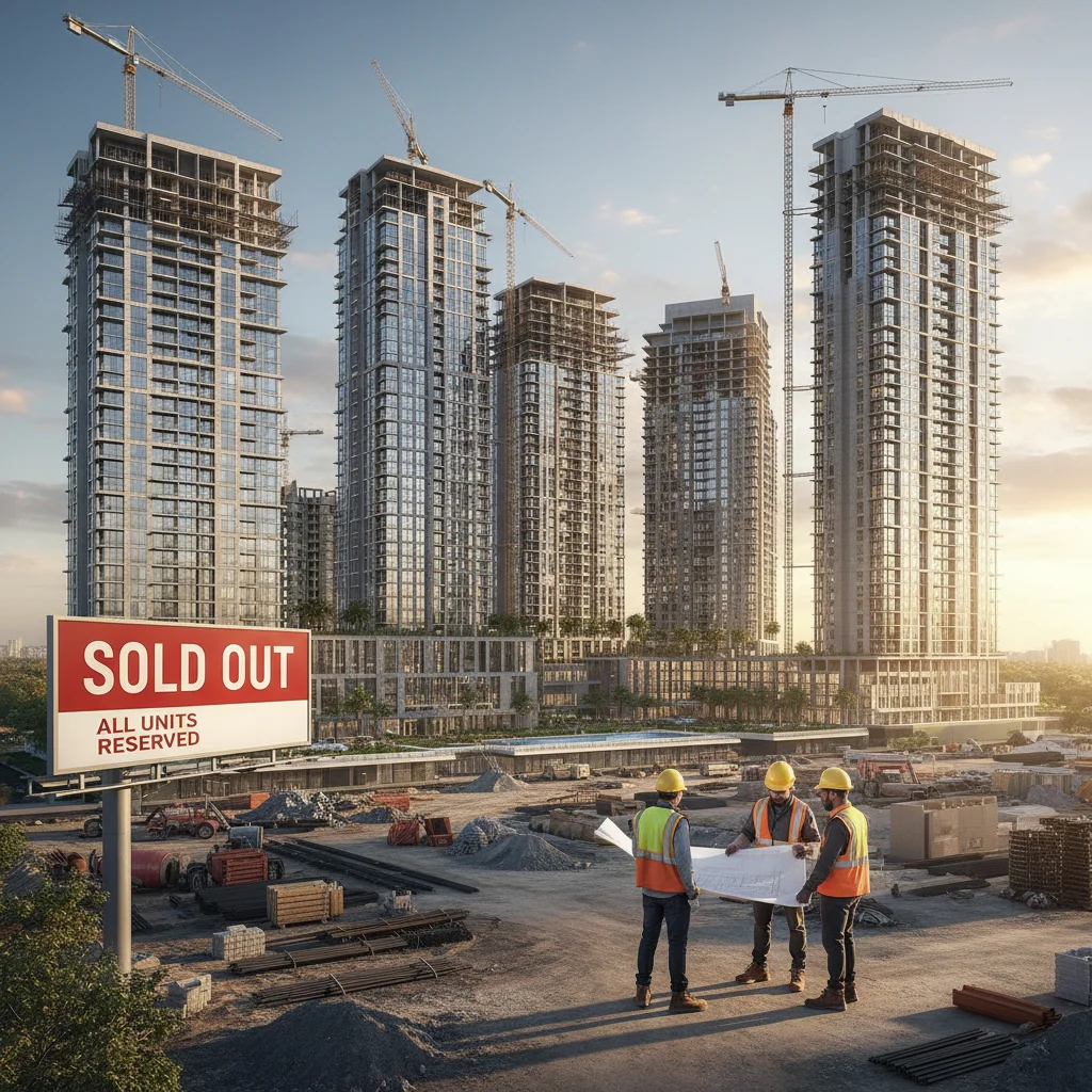 New residential construction symbolizing limited housing supply and high demand in the current market.