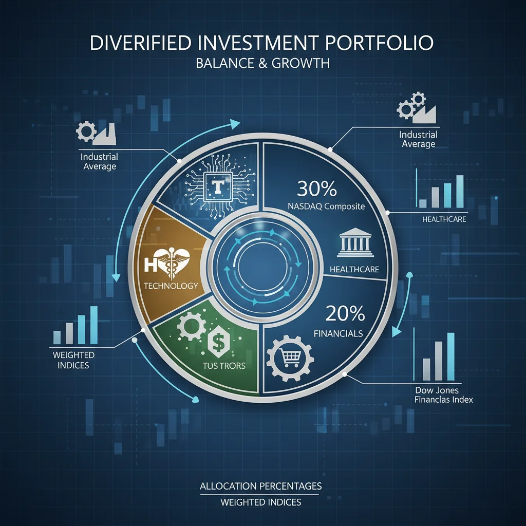 Portfolio diversification strategy chart showing sector allocation beyond technology and AI stocks