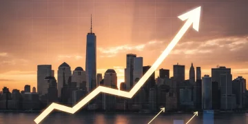 S&P 500 index chart reaching 6821 points, signaling a new market high