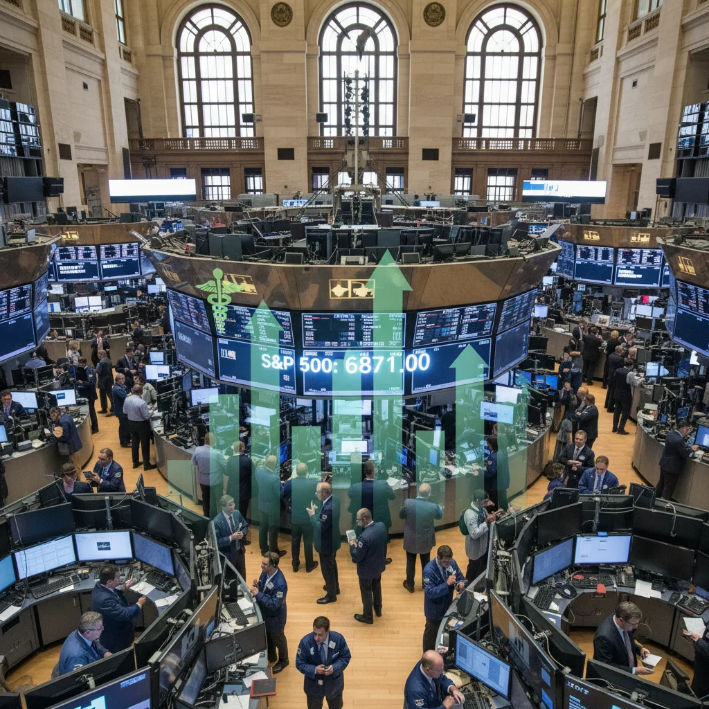 S&P 500 Hits 6871: Value, Healthcare Lead Market Surge