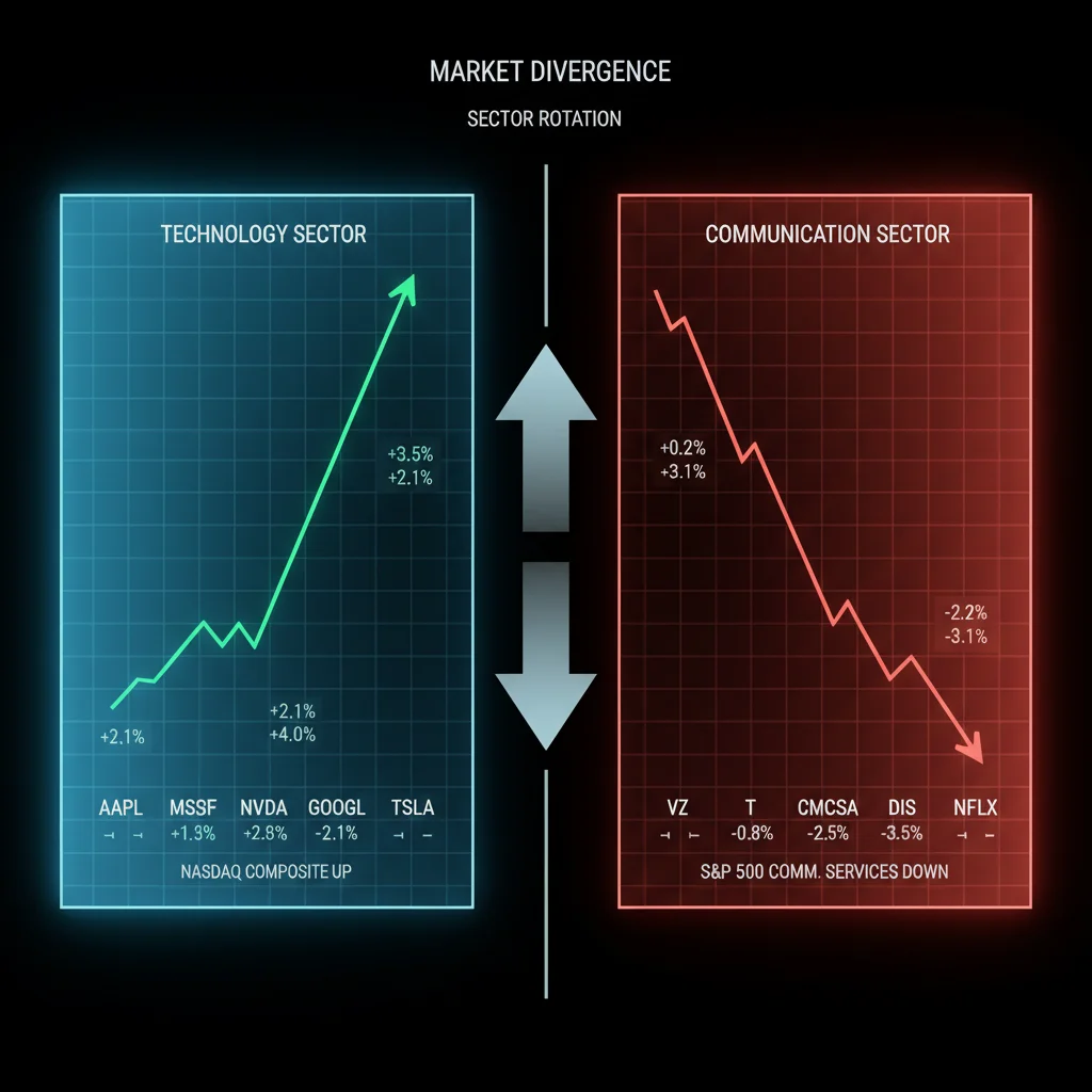 Tech communications divergence: why market split shocked investors